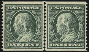 Sale 968B, Lot 449, 1908-10 Washington-Franklin Issues (Scott 331-356)