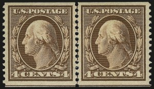 Sale 968B, Lot 455, 1908-10 Washington-Franklin Issues (Scott 331-356)