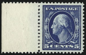Sale 968B, Lot 479, 1910-13 Washington-Franklin Issue (Scott 374-388)