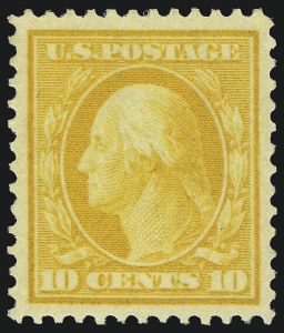 Sale 968B, Lot 482, 1910-13 Washington-Franklin Issue (Scott 374-388)