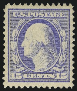 Sale 968B, Lot 483, 1910-13 Washington-Franklin Issue (Scott 374-388)