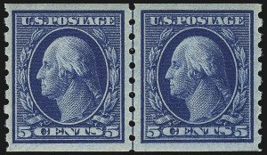 Sale 968B, Lot 510, 1910-13 Washington-Franklin Issue (Scott 390-396)