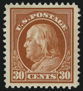 Sale Number 968B, Lot Number 536, 1912-14 Washington-Franklin Issue (Scott 405-423) Sale Number 968B, Lot Number 536, 1912-14 Washington-Franklin Issue (Scott 405-423)