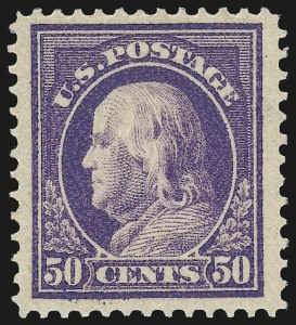 Sale 968B, Lot 538, 1912-14 Washington-Franklin Issue (Scott 405-423)