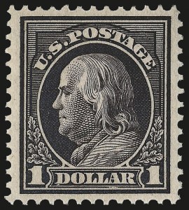 Sale 968B, Lot 539, 1912-14 Washington-Franklin Issue (Scott 405-423)