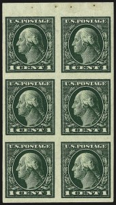 Sale 968B, Lot 542, 1913-15 Washington-Franklin Issues (Scott 424-460)