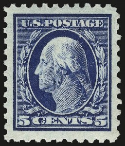 Sale 968B, Lot 545, 1913-15 Washington-Franklin Issues (Scott 424-460)