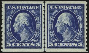 Sale 968B, Lot 575, 1913-15 Washington-Franklin Issues (Scott 424-460)