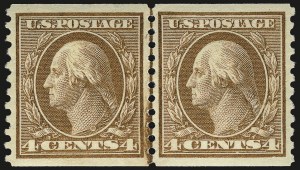 Sale 968B, Lot 597, 1913-15 Washington-Franklin Issues (Scott 424-460)