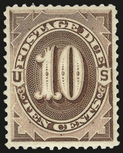 Sale 968B, Lot 789, Postage Due (Scott J1-J14)