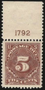 Sale 968B, Lot 817, Postage Due (Scott J29-J50)