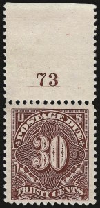 Sale 968B, Lot 819, Postage Due (Scott J29-J50)