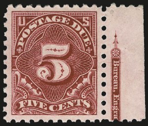 Sale 968B, Lot 832, Postage Due (Scott J52-J76)