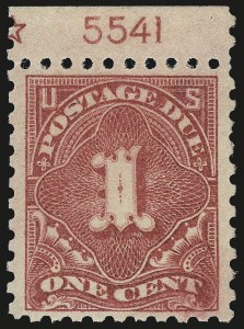 Sale 968B, Lot 836, Postage Due (Scott J52-J76)