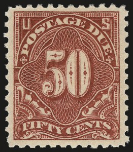 Sale 968B, Lot 845, Postage Due (Scott J52-J76)