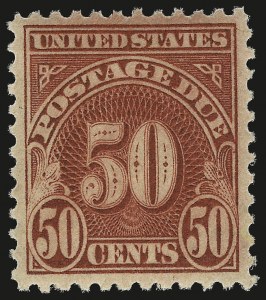 Sale 968B, Lot 848, Postage Due (Scott J52-J76)