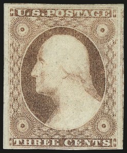 Sale 972, Lot 3022, 1851-56 Issue (Scott 5-17)
