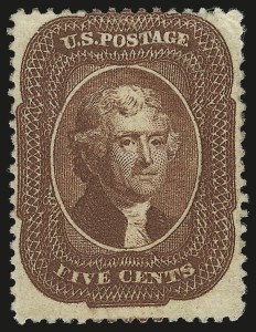 Sale 972, Lot 3039, 1857-60 Issue (Scott 18-39)