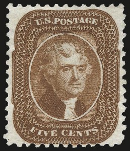 Sale 972, Lot 3055, 1875 Reprint of 1857-60 Issue (Scott 40-47)
