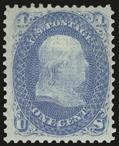 Sale 972, Lot 3092, 1867-68 Grilled Issue (Scott 79-101)