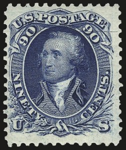 Sale 972, Lot 3111, 1875 Re-Issue of 1861-66 Issue (Scott 102-111)