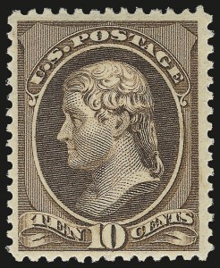 Sale 972, Lot 3209, 1881-87 American Bank Note Co. Issues (Scott 205-218)