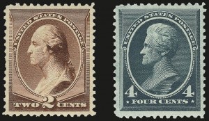 Sale 972, Lot 3210, 1881-87 American Bank Note Co. Issues (Scott 205-218)