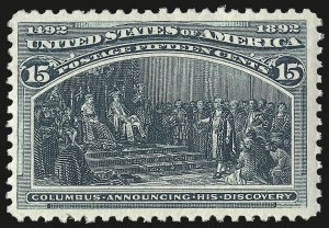 Sale 972, Lot 3232, 1893 Columbian Issue (Scott 230-245)