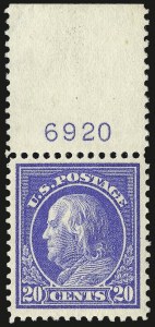 Sale 972, Lot 3324, 1912-15 Washington-Franklin Issue (Scott 405-461)
