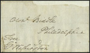 Sale 973, Lot 1, Autographs, Free Franks and Stampless Covers