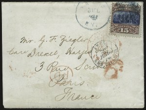 Sale 973, Lot 125, 1869 Pictorial Issue Covers