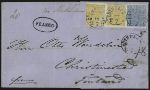 Sale 973, Lot 341, The Jonathan Rose Collection of First Issues of the World (Hamburg thru Sweden)