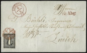 Sale 973, Lot 342, The Jonathan Rose Collection of First Issues of the World (Switzerland)