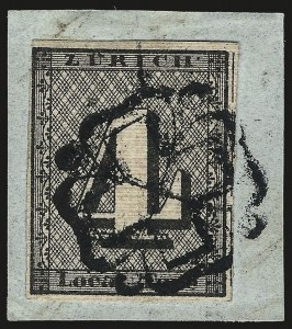 Sale 973, Lot 344, The Jonathan Rose Collection of First Issues of the World (Switzerland)