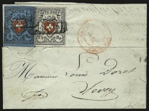 Sale 973, Lot 351, The Jonathan Rose Collection of First Issues of the World (Switzerland)