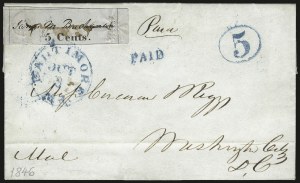 Sale 973, Lot 6, Postmasters` Provisionals