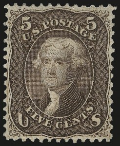 Sale 973, Lot 95, 1867-68 Grilled Issue
