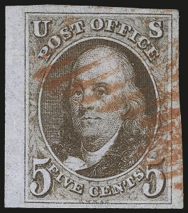 Sale Number 975, Lot Number 1055, 1847 Issue (Scott 1-2)