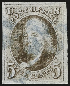 Sale Number 975, Lot Number 1058, 1847 Issue (Scott 1-2)