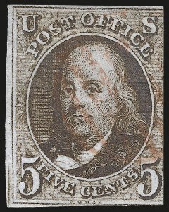 Sale 975, Lot 1082, 1847 Issue (Scott 1-2)