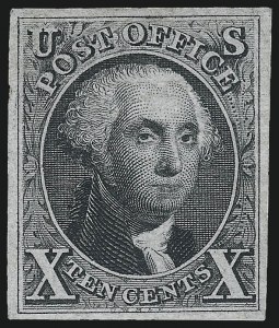 Sale 975, Lot 1104, 1875 Reproduction of 1847 Issue (Scott 3-4)