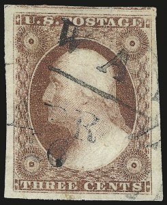 Sale Number 975, Lot Number 1124, 1851-56 Issue (Scott 5-17)