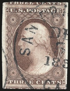 Sale 975, Lot 1125, 1851-56 Issue (Scott 5-17)