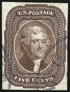 Sale 975, Lot 1139, 1851-56 Issue (Scott 5-17)