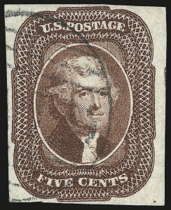 Sale 975, Lot 1141, 1851-56 Issue (Scott 5-17)