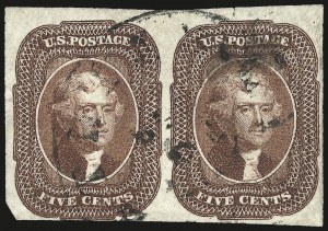 Sale 975, Lot 1144, 1851-56 Issue (Scott 5-17)