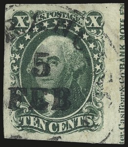 Sale 975, Lot 1150, 1851-56 Issue (Scott 5-17)
