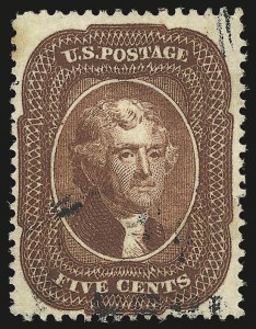 Sale 975, Lot 1190, 1857-60 Issue (Scott 18-39)