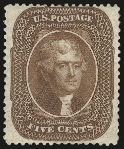 Sale 975, Lot 1193, 1857-60 Issue (Scott 18-39)
