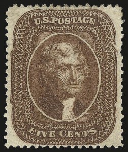 Sale 975, Lot 1194, 1857-60 Issue (Scott 18-39)